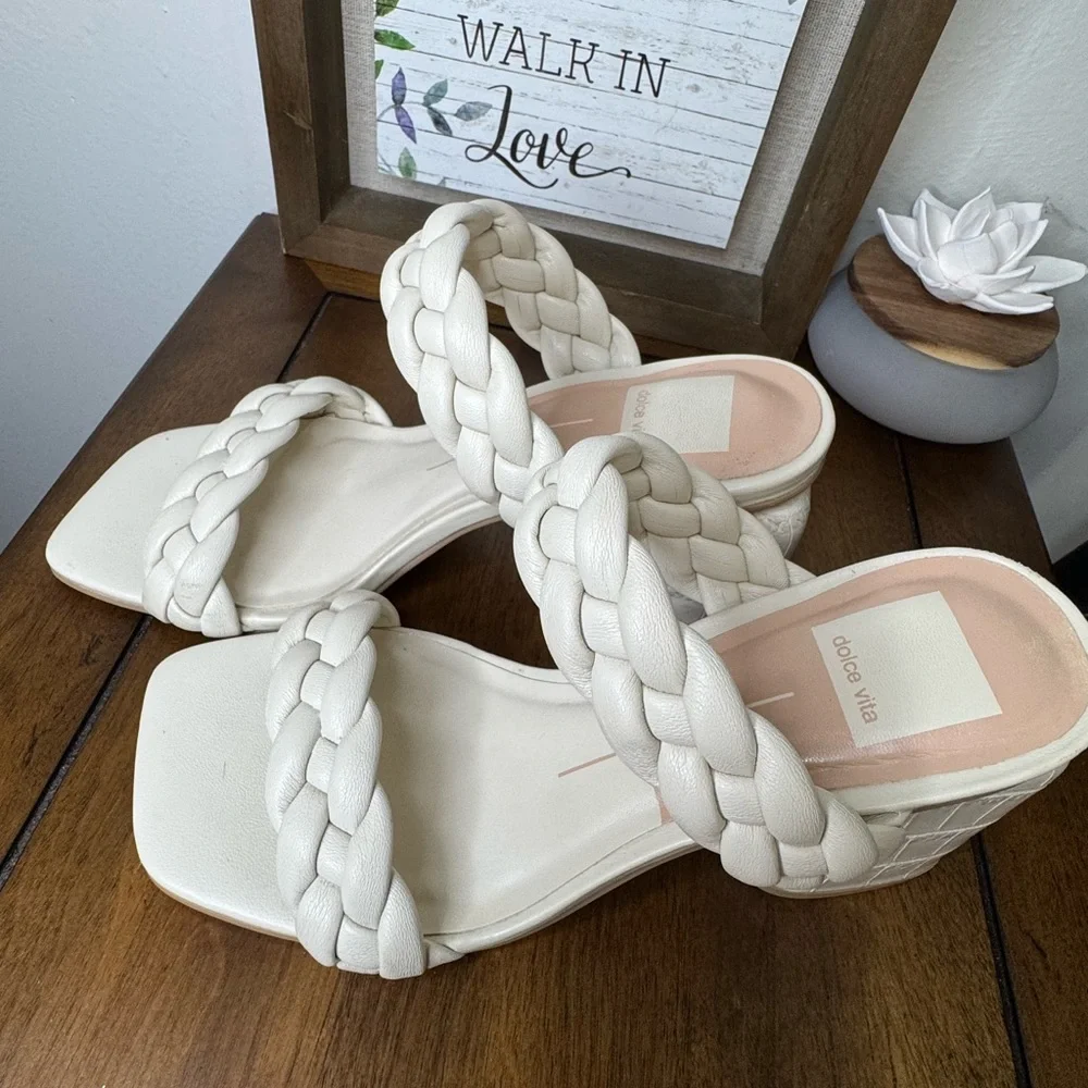 Dolce Vita Braided Ivory Sandals /Size 6